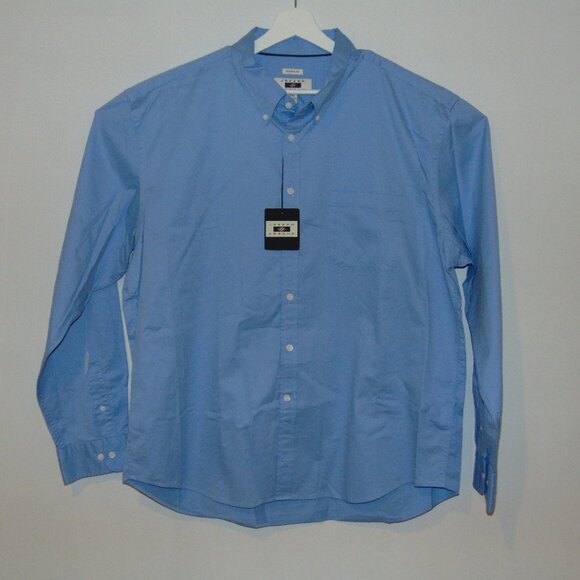 Joseph Abboud Dress Shirt XXL Blue Cotton Non-Iron Regular Fit NWT - Picture 1 of 8